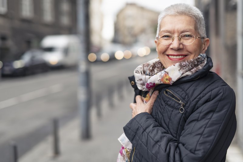 Woman after cosmetic dentistry